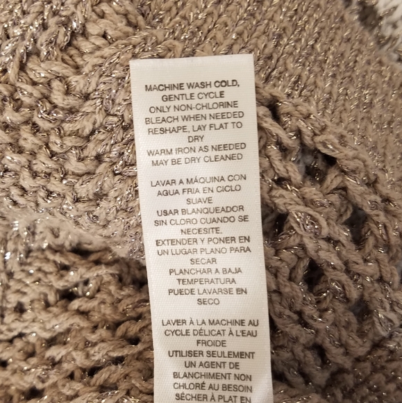 White House Black Market Sweater Cowl Lurex S - Picture 4 of 4